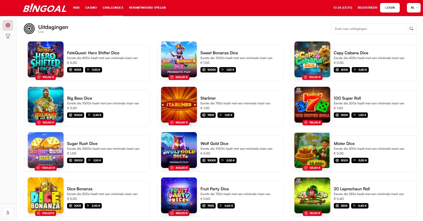 Bingoal Casino bonus en promoties