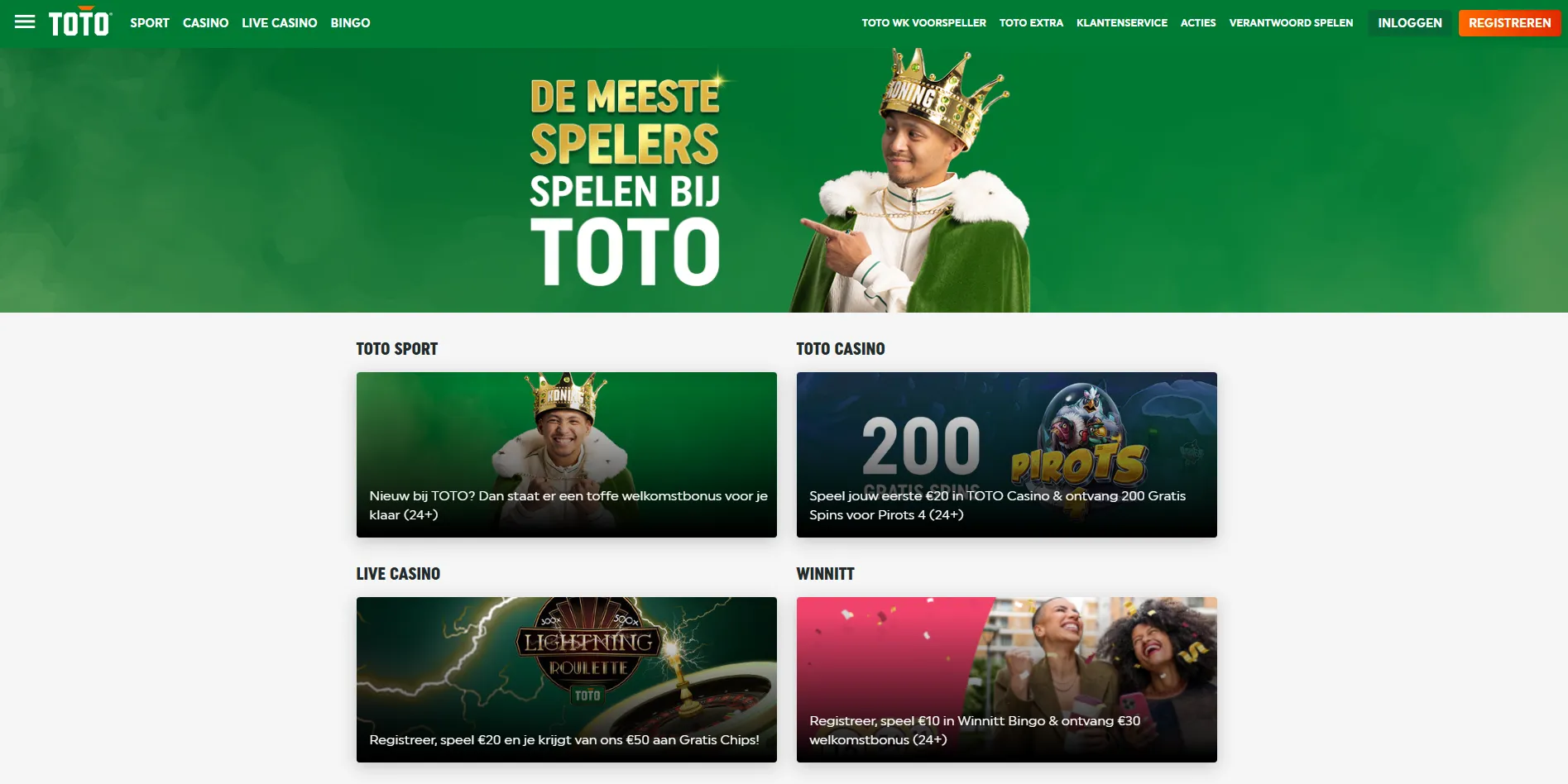 Bonussen en promoties voor TOTO Casino spelers