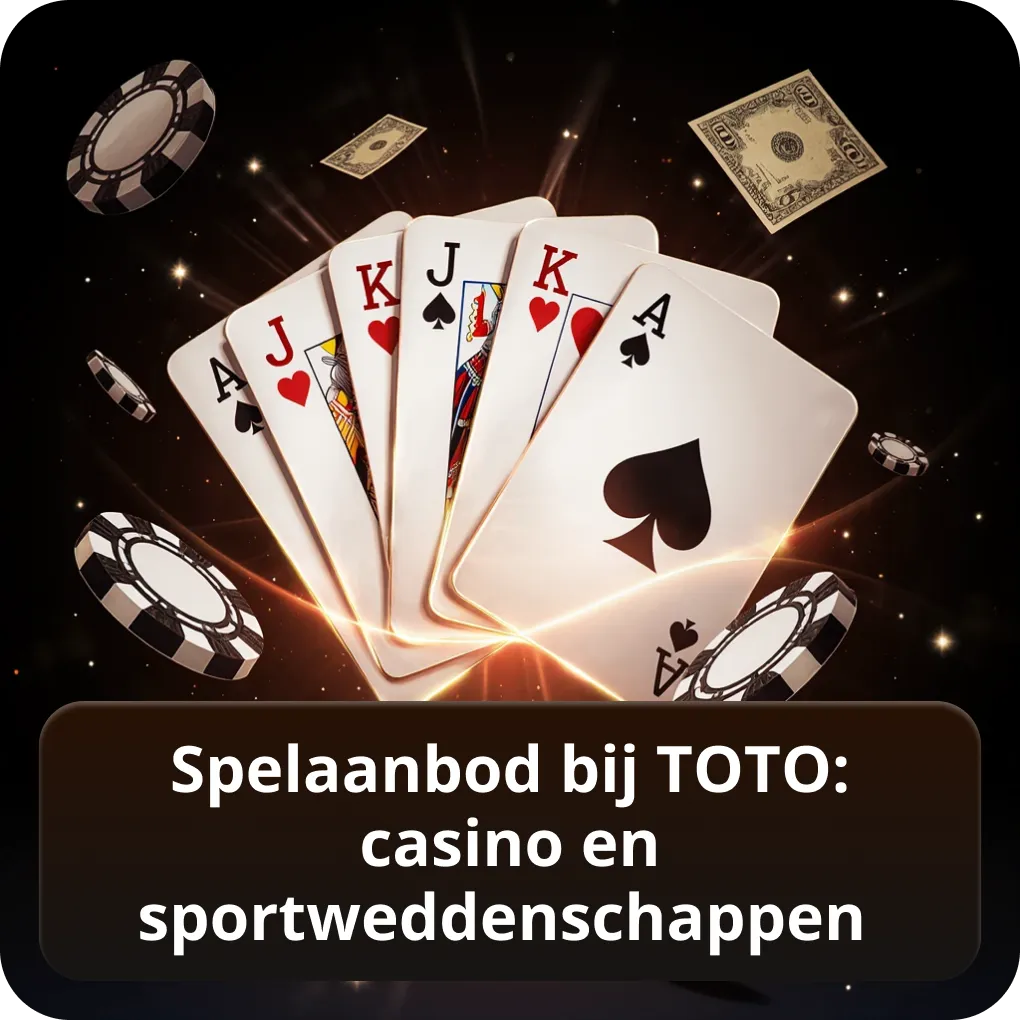 Spelaanbod bij TOTO: casino en sportweddenschappen